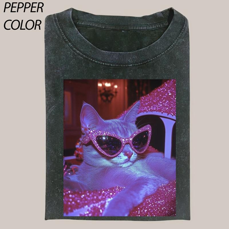 Cat Lover Club Cat Cute Vintage Funny Cat Shirt Streetwear Top Cotton T-Shirts, Hoodie, Sweatshirt - T-Shirt, Sweatshirt, Hoodie