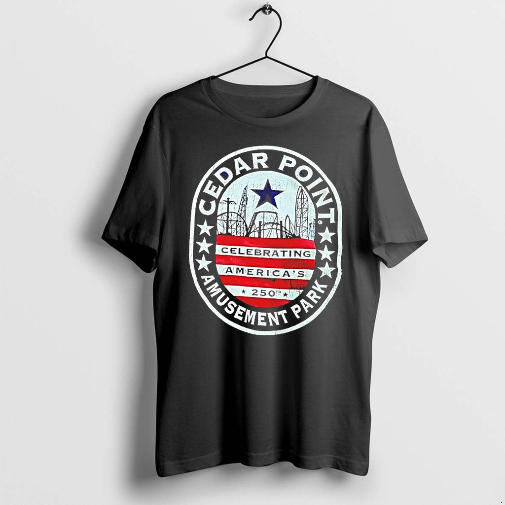 Cedar Point Amusement Park Celebrating Americas 250th Anniversary Tshirts Sweater Unisex T-shirt, Sweatshirt, Hoodie, Long Sleeve Tee - T-Shirt, Sweatshirt, Hoodie