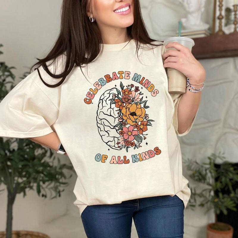 Celebrate Minds All Kinds Shirt Neurodiversity Shirt Teacher Education Support BCBA T-Shirts, Hoodie, Sweatshirt - T-Shirt, Sweatshirt, Hoodie