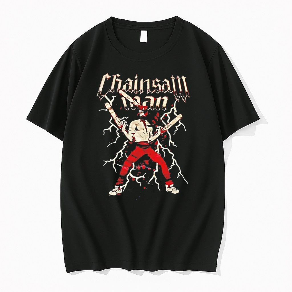 Chainsaw Man Reze Arc Lightning Tshirts Sweater Hoodie Jpg Unisex T-shirt, Sweatshirt, Hoodie, Long Sleeve Tee - T-Shirt, Sweatshirt, Hoodie