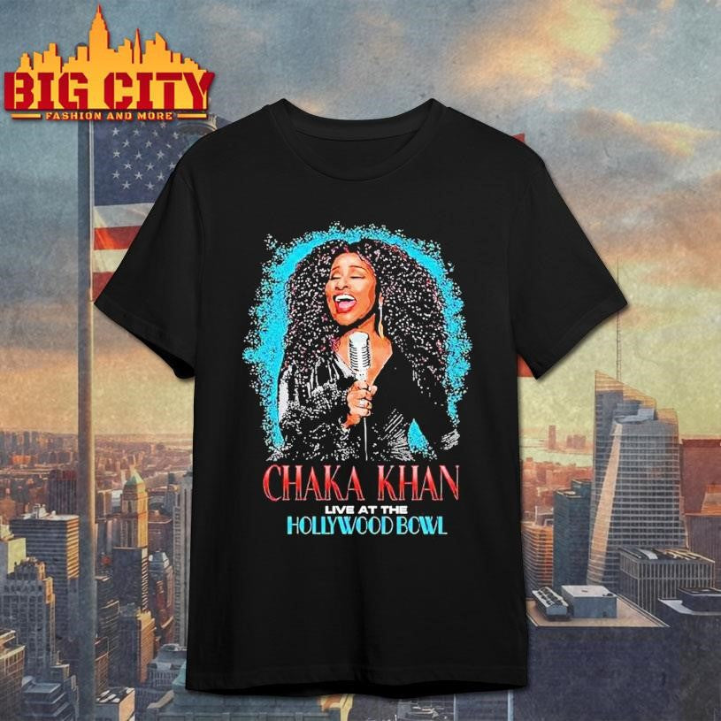 Chaka Khan Live At The Hollywood Bowl Microphone Shirt Unisex T-shirt, Sweatshirt, Hoodie, Long Sleeve Tee - T-Shirt, Sweatshirt, Hoodie