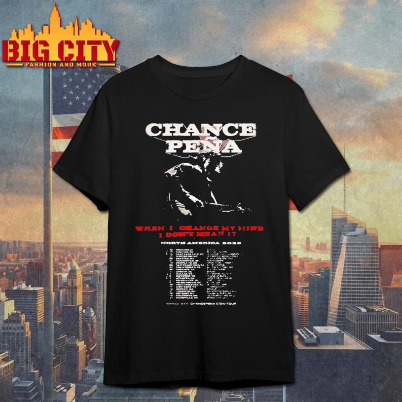 Chance Pena Music Tour 2026 Shirt Unisex T-shirt, Sweatshirt, Hoodie, Long Sleeve Tee - T-Shirt, Sweatshirt, Hoodie