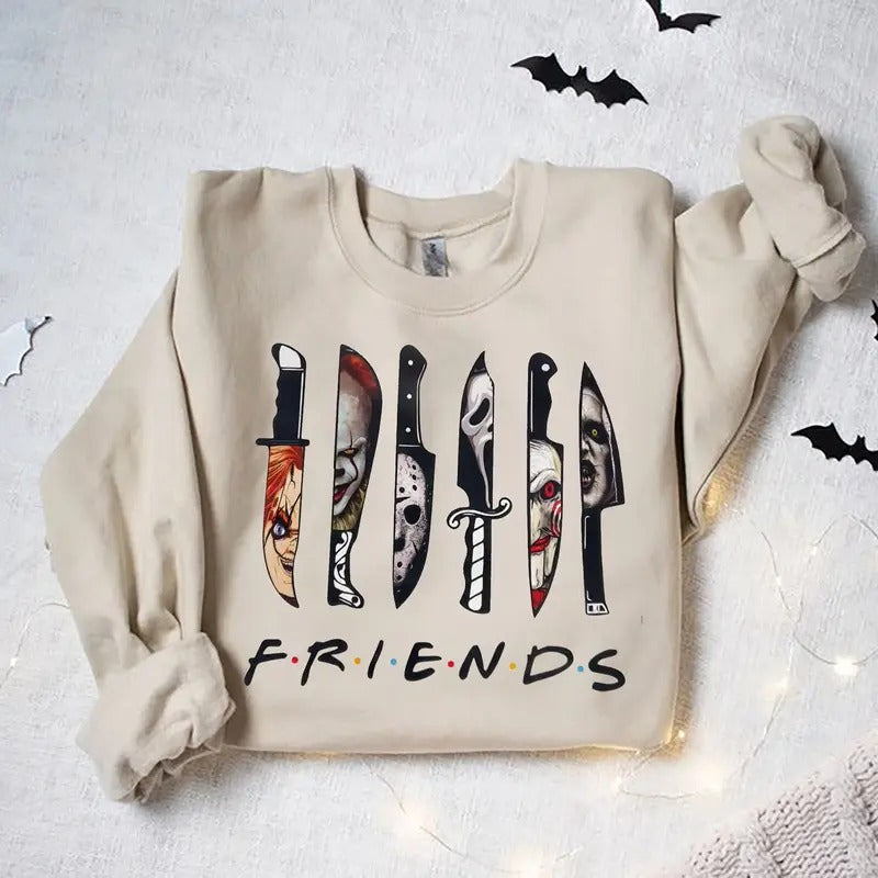 Characters Friends Friends Halloween Halloween Shirt Characters Friends Halloween Characters Shirt Friends Halloween Shirt Movie Characters Shirt T-Shirts, Hoodie, Sweatshirt - T-Shirt, Sweatshirt, Hoodie