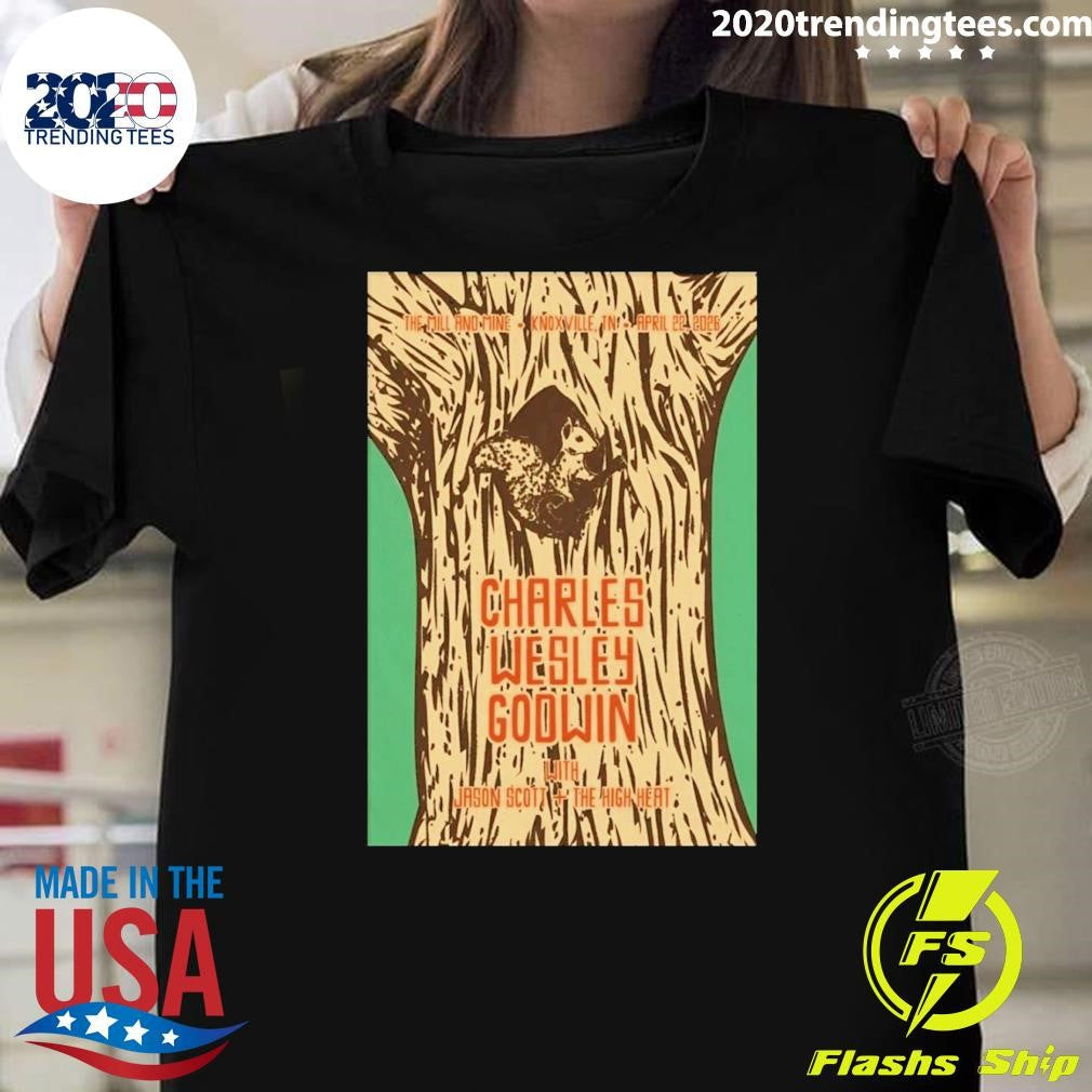 Charles Wesley Godwin April 22 2026, Knoxville TN Shirt Unisex T-shirt, Sweatshirt, Hoodie, Long Sleeve Tee - T-Shirt, Sweatshirt, Hoodie
