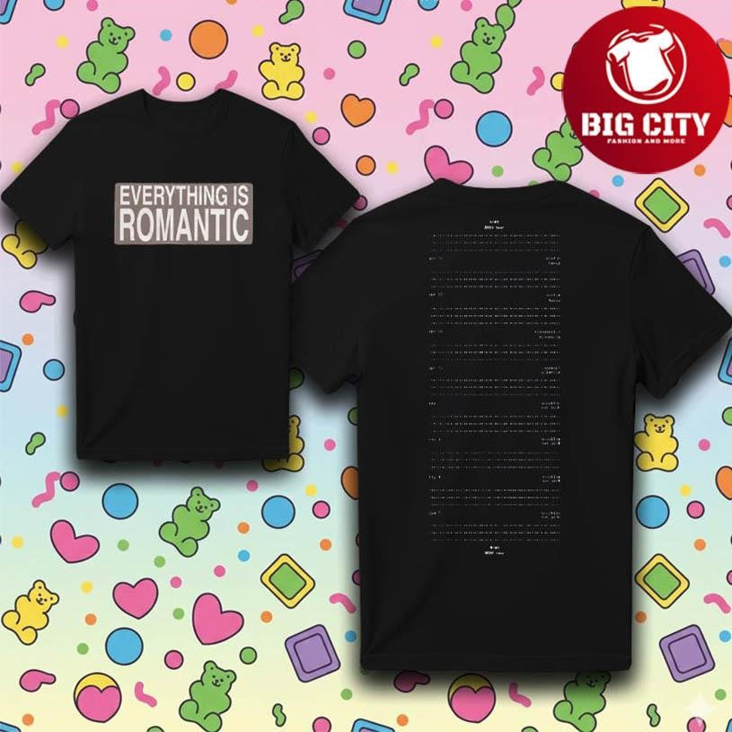 Charli XCX Everything Is Romantic Tour Two Sided Shirt Unisex T-shirt, Sweatshirt, Hoodie, Long Sleeve Tee - T-Shirt, Sweatshirt, Hoodie