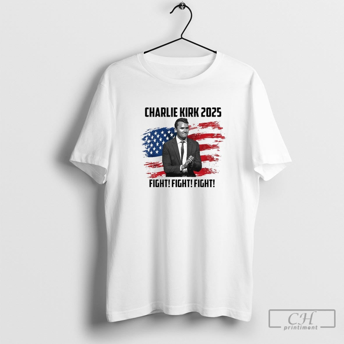 Charlie Kirk 2025 Fight Fight Fight Shirt Sweater Unisex T-shirt, Sweatshirt, Hoodie, Long Sleeve Tee - T-Shirt, Sweatshirt, Hoodie