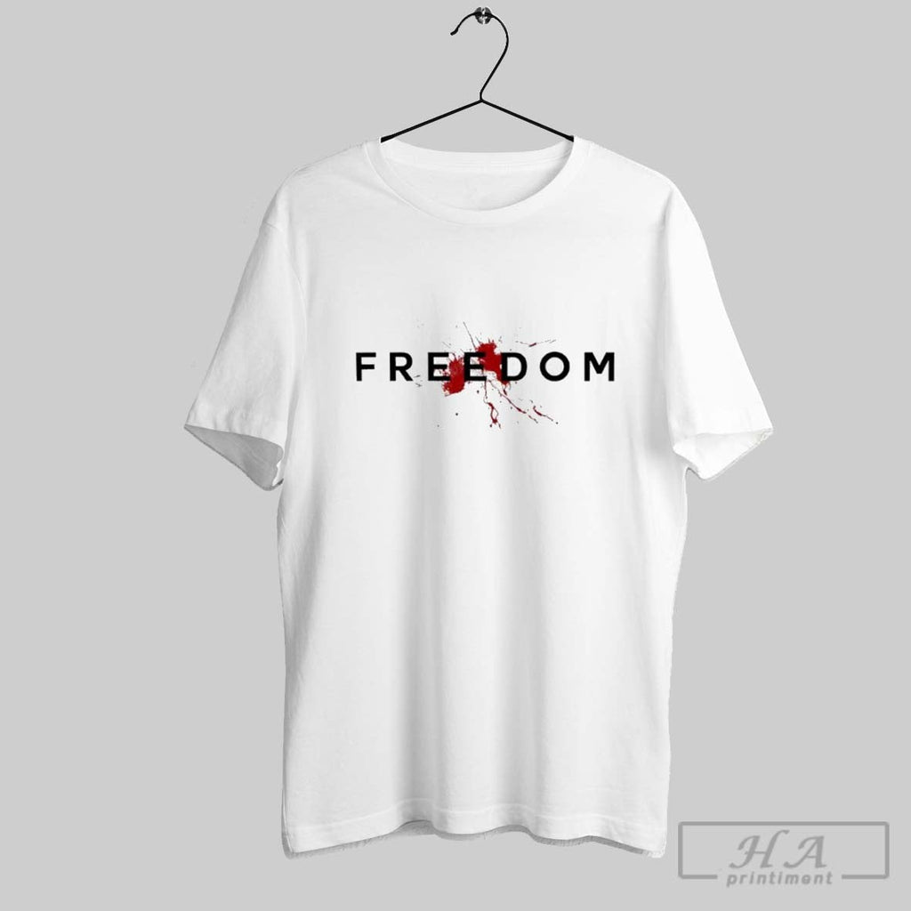 Charlie Kirk Freedom Bloody Unisex T-shirt, Sweatshirt, Hoodie, Long Sleeve Tee - T-Shirt, Sweatshirt, Hoodie