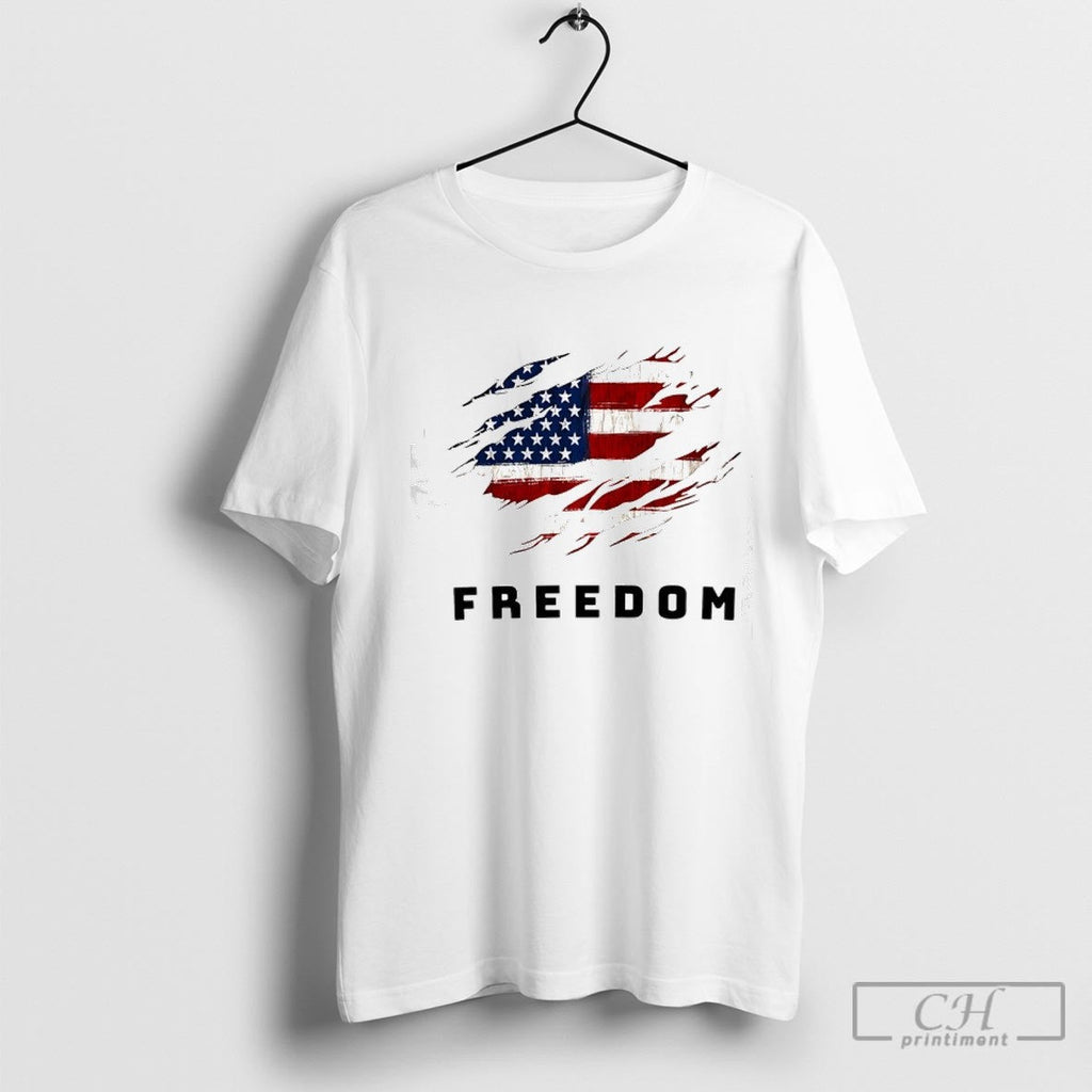 Charlie Kirk Freedom Usa Flag Shirt Sweater Unisex T-shirt, Sweatshirt, Hoodie, Long Sleeve Tee - T-Shirt, Sweatshirt, Hoodie