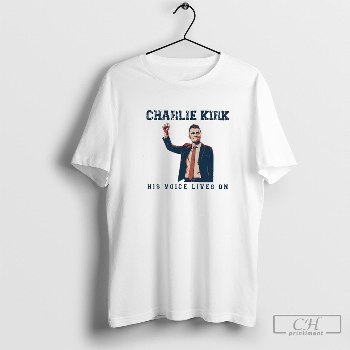Charlie Kirk His Voice Lives On Shirt Sweater Unisex T-shirt, Sweatshirt, Hoodie, Long Sleeve Tee - T-Shirt, Sweatshirt, Hoodie
