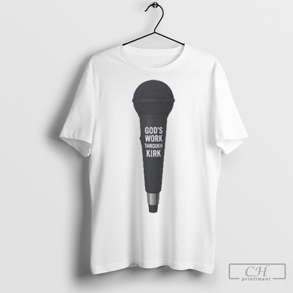 Charlie Kirk Mic Faithful Servant American Hero Unisex T-shirt, Sweatshirt, Hoodie, Long Sleeve Tee - T-Shirt, Sweatshirt, Hoodie