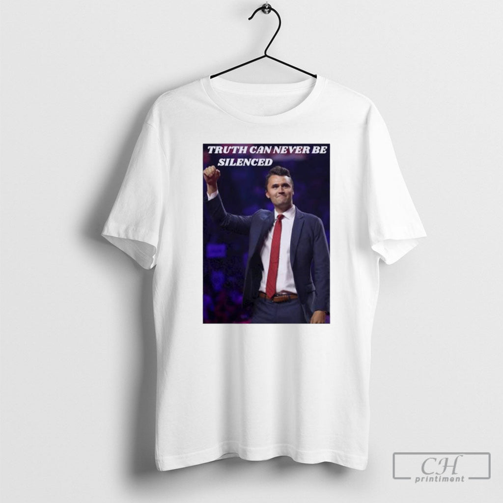 Charlie Kirk The Truth Can Never Be Silenced Unisex T-shirt, Sweatshirt, Hoodie, Long Sleeve Tee - T-Shirt, Sweatshirt, Hoodie