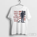 Charlie Kirk They Shot The Words Not The Man Unisex T-shirt, Sweatshirt, Hoodie, Long Sleeve Tee - T-Shirt, Sweatshirt, Hoodie