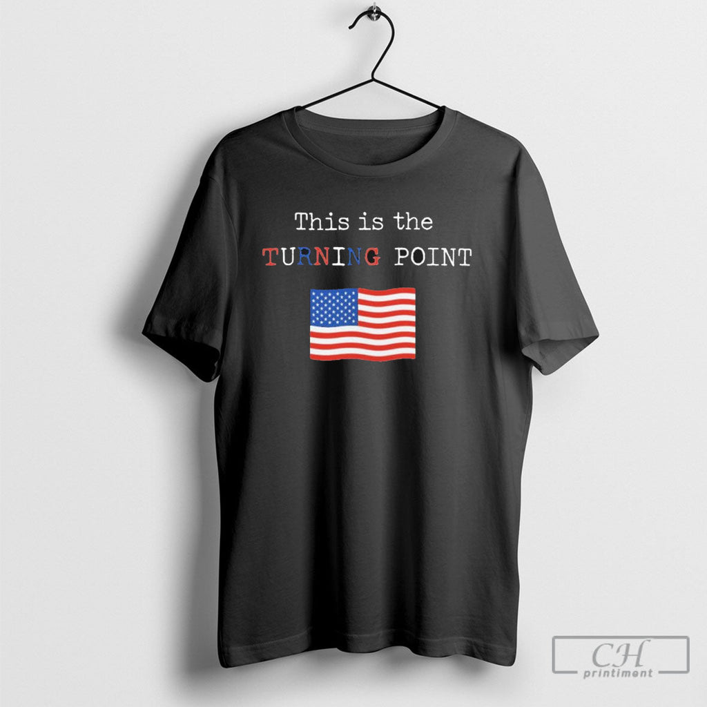 Charlie Kirk This Is The Turning Point Unisex T-shirt, Sweatshirt, Hoodie, Long Sleeve Tee - T-Shirt, Sweatshirt, Hoodie