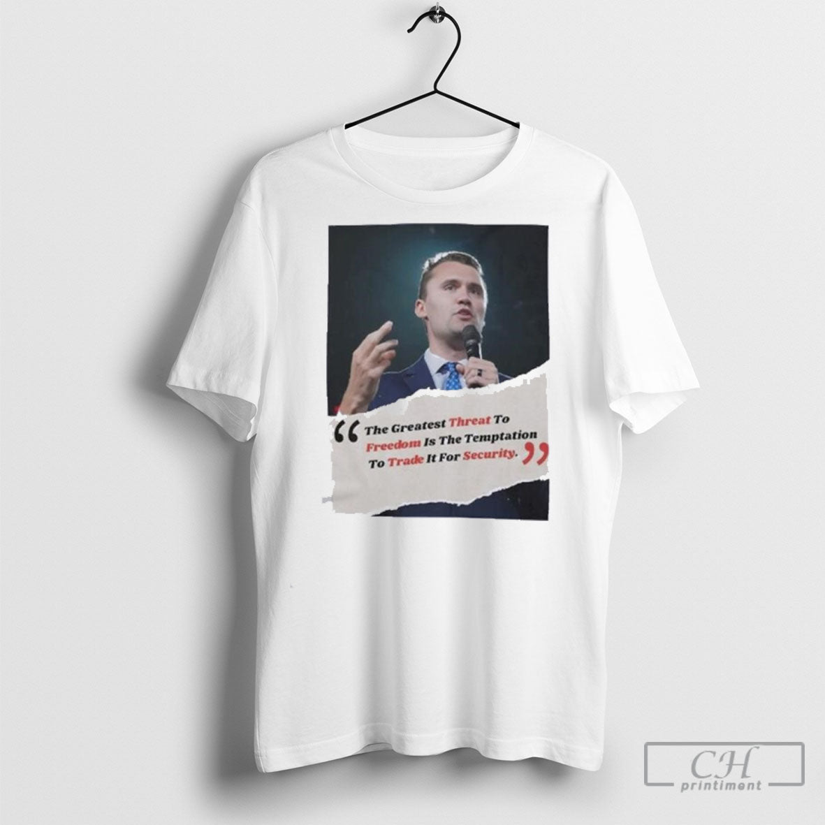 Charlie Kirk Threat Freedom Trade Security Unisex T-shirt, Sweatshirt, Hoodie, Long Sleeve Tee - T-Shirt, Sweatshirt, Hoodie