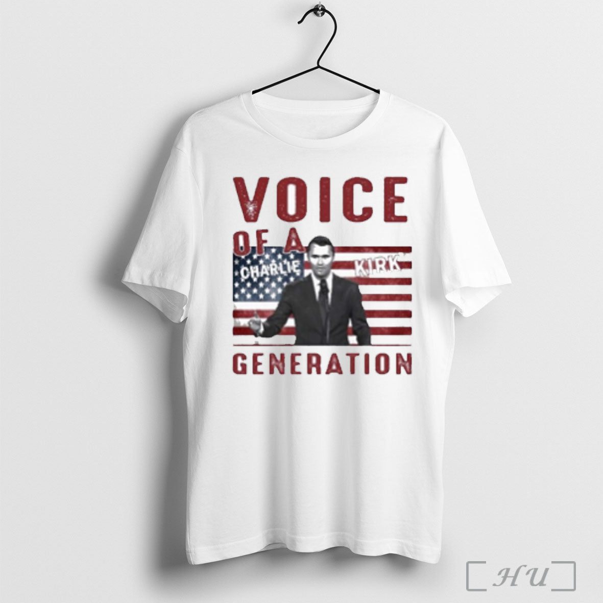 Charlie Kirk Voice Of A Generation Patriotic T Shirt Unisex T-shirt, Sweatshirt, Hoodie, Long Sleeve Tee - T-Shirt, Sweatshirt, Hoodie