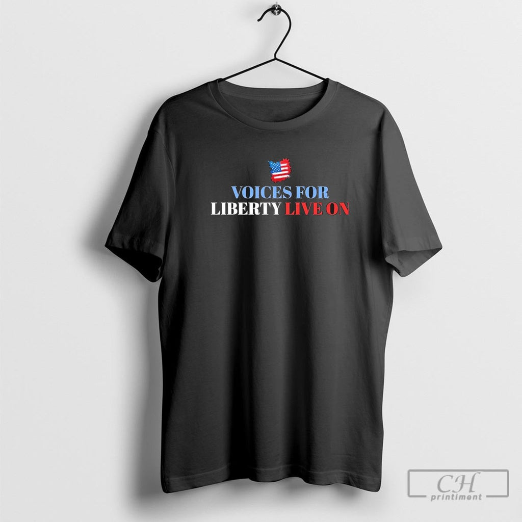 Charlie Kirk Voices For Liberty Live On Inspirational Freedom Shirt Sweater Unisex T-shirt, Sweatshirt, Hoodie, Long Sleeve Tee - T-Shirt, Sweatshirt, Hoodie