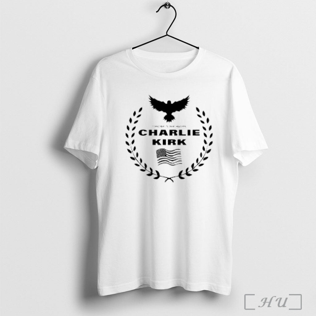Charlie Kirk Forever In Our Hearts T Shirt Unisex T-shirt, Sweatshirt, Hoodie, Long Sleeve Tee - T-Shirt, Sweatshirt, Hoodie