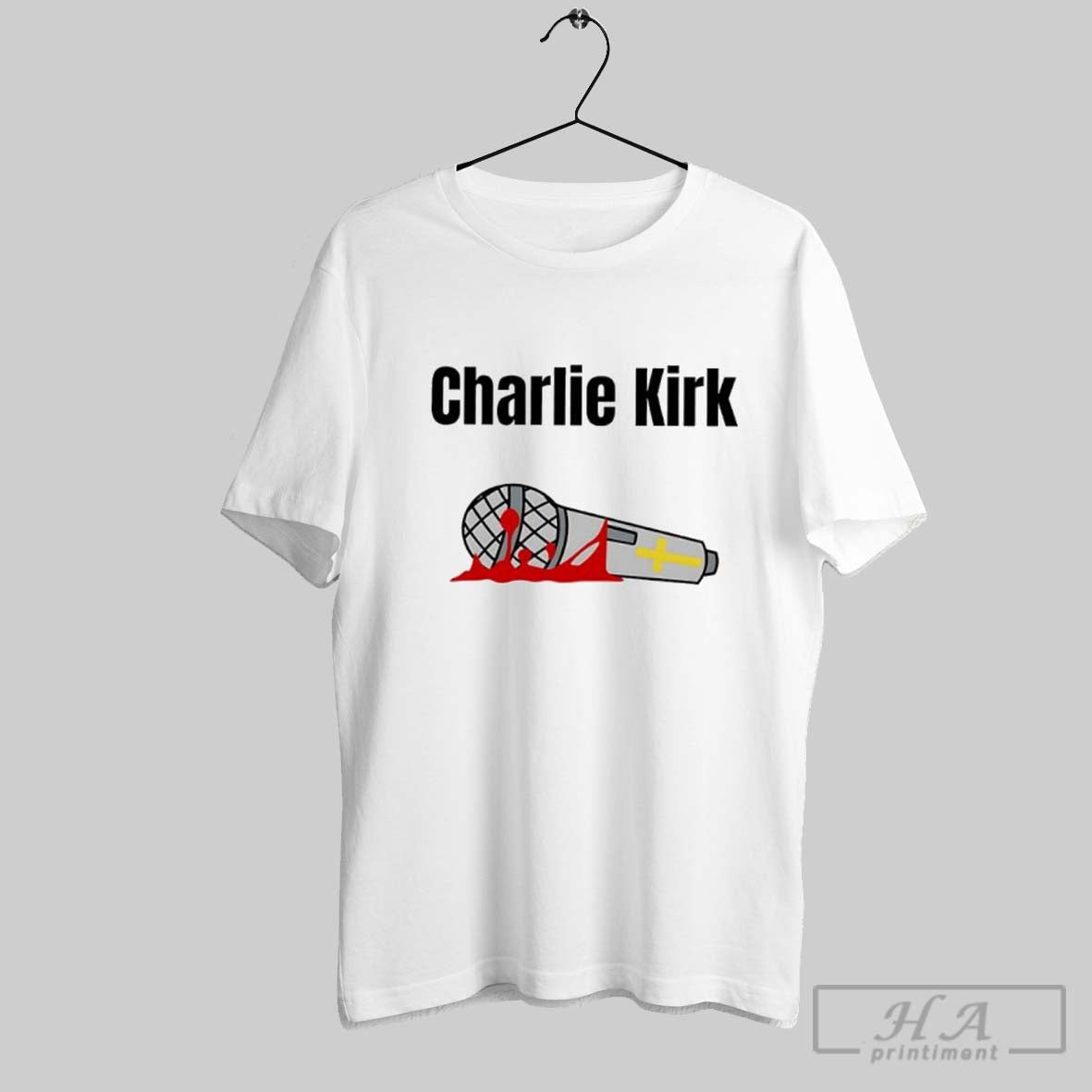 Charlie Kirk Mic Drop Memorial Unisex T-shirt, Sweatshirt, Hoodie, Long Sleeve Tee - T-Shirt, Sweatshirt, Hoodie
