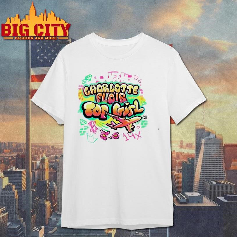 Charlotte Flair Top Girl Graffiti Shirt Unisex T-shirt, Sweatshirt, Hoodie, Long Sleeve Tee - T-Shirt, Sweatshirt, Hoodie