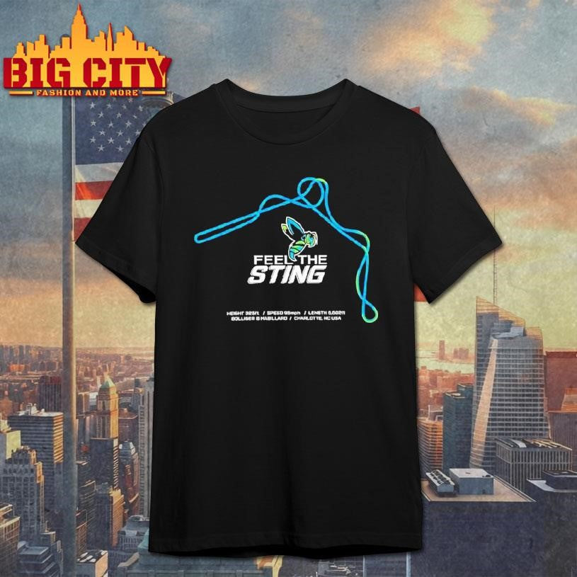 Charlotte Hornets Nba Team Feel The Sting Hornet Logo Shirt Unisex T-shirt, Sweatshirt, Hoodie, Long Sleeve Tee - T-Shirt, Sweatshirt, Hoodie