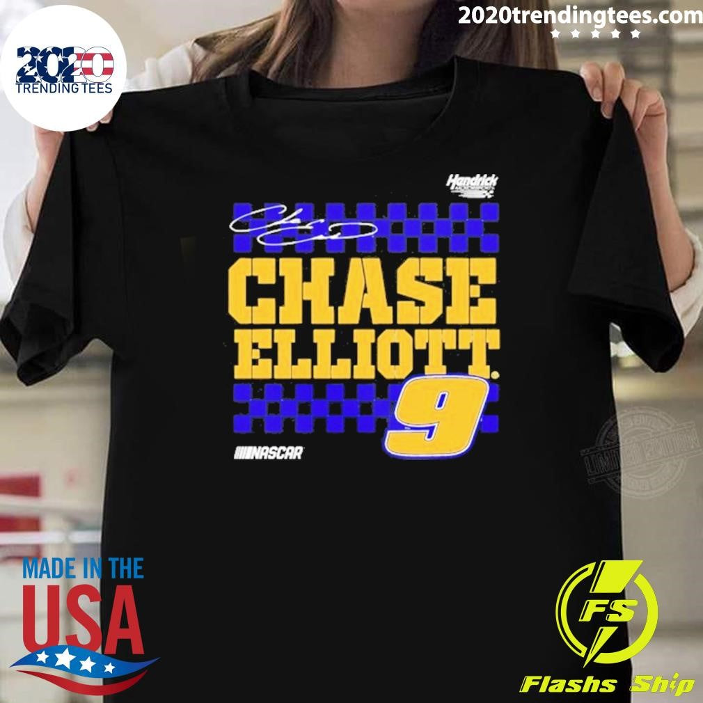 Chase Elliott 9 Nascar Vive La Fete Autographed Shirt Unisex T-shirt, Sweatshirt, Hoodie, Long Sleeve Tee - T-Shirt, Sweatshirt, Hoodie