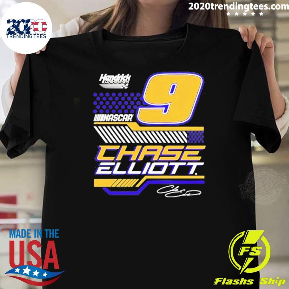 Chase Elliott 9 Nascar Vive La Fete Signature Shirt Unisex T-shirt, Sweatshirt, Hoodie, Long Sleeve Tee - T-Shirt, Sweatshirt, Hoodie