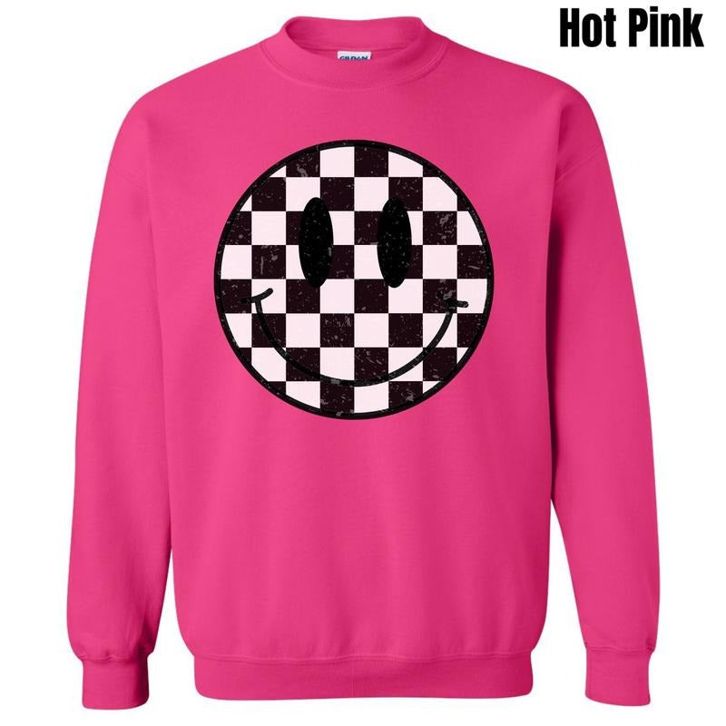 Checkerboard Happy Face 'NLB' T-Shirts, Hoodie, Sweatshirt - T-Shirt, Sweatshirt, Hoodie