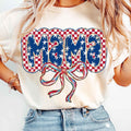 Checkered American Mama 4th July Mama Shirt Fourth July Retro American Mama Shirt T-Shirts, Hoodie, Sweatshirt - T-Shirt, Sweatshirt, Hoodie