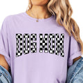 Checkered Dog Mom Shirt ~ Relaxed Fit Printed USA Womenswear Casual Comfort Cotton Top Athletic Boho Chic T-Shirts, Hoodie, Sweatshirt - T-Shirt, Sweatshirt, Hoodie