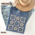 Checkered Flowers Shirt Retro Flowers Boho Floral Mom Spring Floral Retro Floral T-Shirts, Hoodie, Sweatshirt - T-Shirt, Sweatshirt, Hoodie