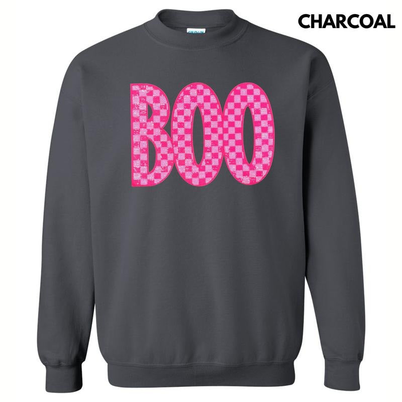 Checkered Pink Boo PATCH T-Shirts, Hoodie, Sweatshirt - T-Shirt, Sweatshirt, Hoodie