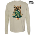 Cheetah Bow Tree Long Sleeve Comfort Colors 'NLB' T-Shirts, Hoodie, Sweatshirt - T-Shirt, Sweatshirt, Hoodie