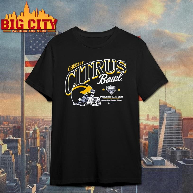 Cheez It Citrus Bowl Helmet Shirt Michigan December 31 2025 Shirt Unisex T-shirt, Sweatshirt, Hoodie, Long Sleeve Tee - T-Shirt, Sweatshirt, Hoodie