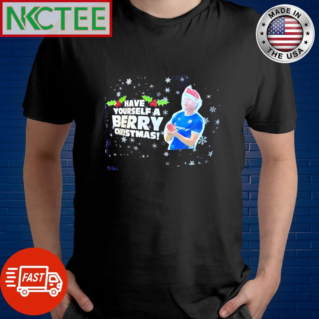 Chesterfield FC Have Yourself a Berry Christmas shirt Unisex T-shirt, Sweatshirt, Hoodie, Long Sleeve Tee - T-Shirt, Sweatshirt, Hoodie