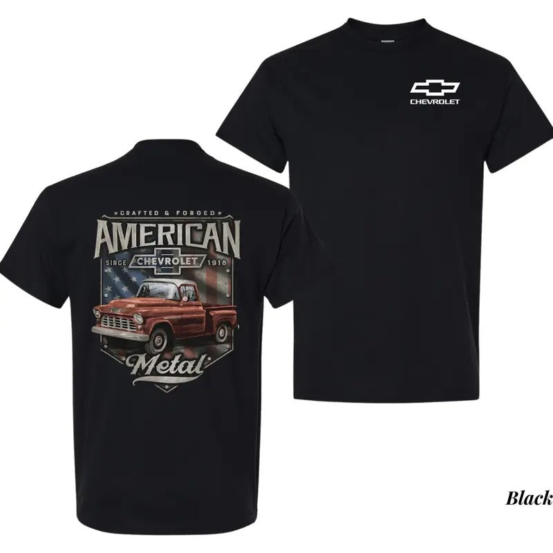 Chevrolet American Mental Car Automotive Enthusiasts Soft Breathable Material Everyday Relaxed Shirt T-Shirts, Hoodie, Sweatshirt - T-Shirt, Sweatshirt, Hoodie
