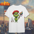 Chibi grinch painting christmas shirt Unisex T-shirt, Sweatshirt, Hoodie, Long Sleeve Tee - T-Shirt, Sweatshirt, Hoodie