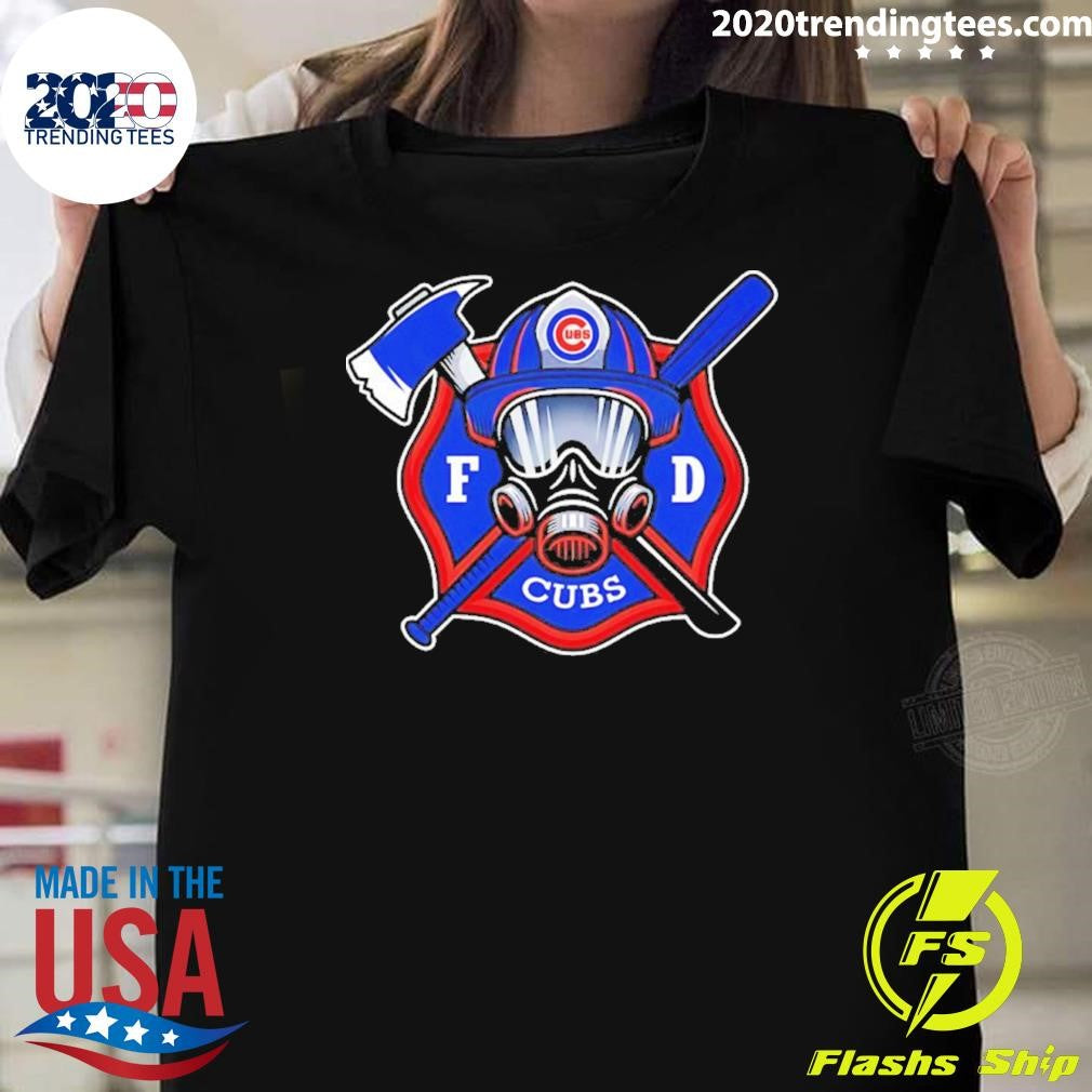 Chicago Cubs International Firefighters Day 2026 Shirt Unisex T-shirt, Sweatshirt, Hoodie, Long Sleeve Tee - T-Shirt, Sweatshirt, Hoodie