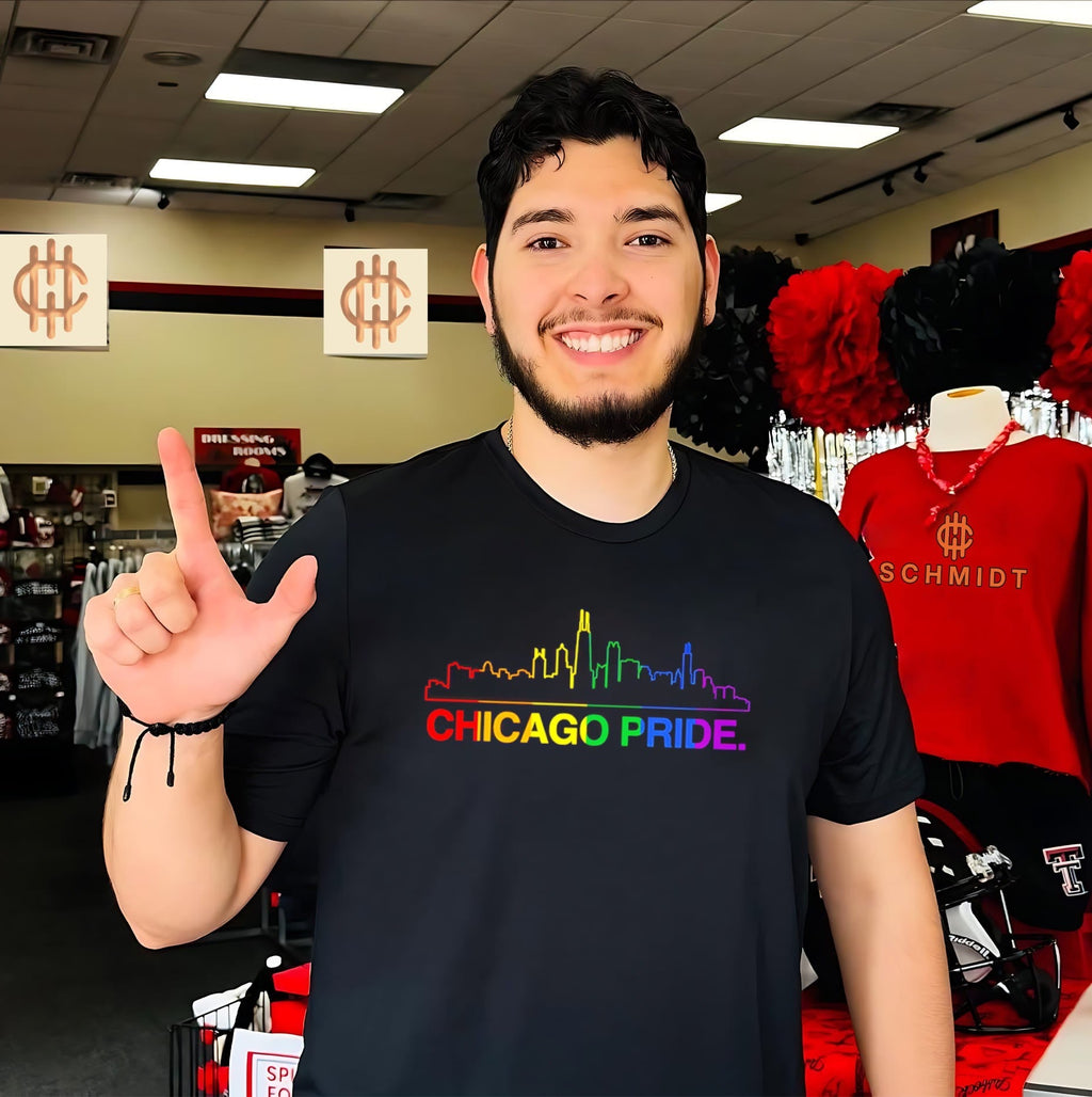 Chicago Pride Skyline 2026 shirt Unisex T-shirt, Sweatshirt, Hoodie, Long Sleeve Tee - T-Shirt, Sweatshirt, Hoodie