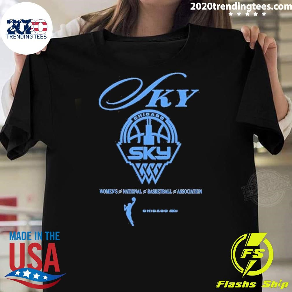 Chicago Sky 2026 Wnba Logo Shirt Unisex T-shirt, Sweatshirt, Hoodie, Long Sleeve Tee - T-Shirt, Sweatshirt, Hoodie