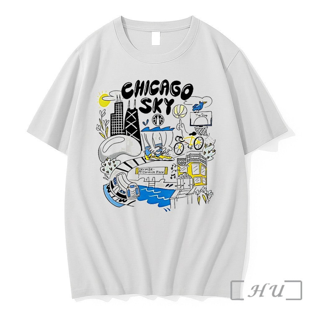 Chicago Sky Wnba Graphic Tshirts Sweater Hoodie Jpg Unisex T-shirt, Sweatshirt, Hoodie, Long Sleeve Tee - T-Shirt, Sweatshirt, Hoodie