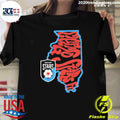 Chicago Stars Fc Groovy Team State Shirt Unisex T-shirt, Sweatshirt, Hoodie, Long Sleeve Tee - T-Shirt, Sweatshirt, Hoodie
