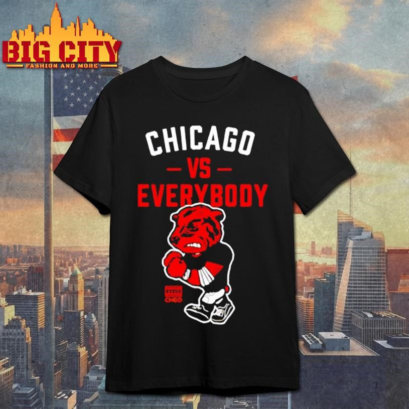 Chicago vs Everybody mascot graphic shirt Unisex T-shirt, Sweatshirt, Hoodie, Long Sleeve Tee - T-Shirt, Sweatshirt, Hoodie