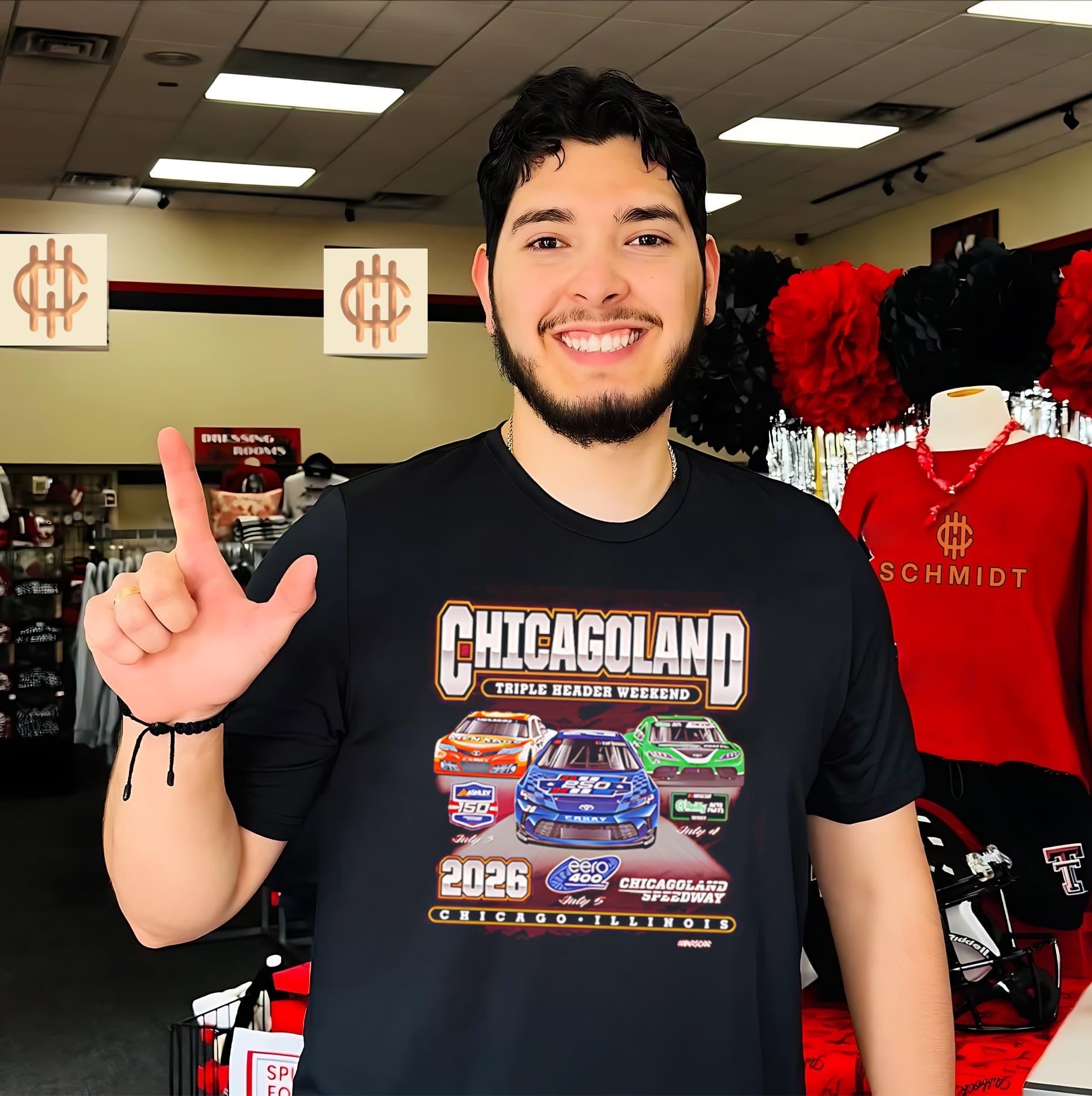 Chicagoland Speedway Triple Header 2026 shirt Unisex T-shirt, Sweatshirt, Hoodie, Long Sleeve Tee - T-Shirt, Sweatshirt, Hoodie