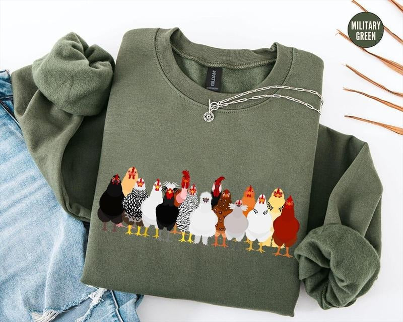 Chicken Chicken Chicken Love Chickens Animal Funny Farmer Farm T-Shirts, Hoodie, Sweatshirt - T-Shirt, Sweatshirt, Hoodie