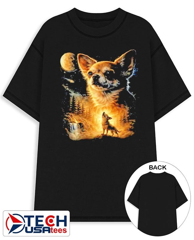 Chihuahua howling to the Moon shirt Unisex T-shirt, Sweatshirt, Hoodie, Long Sleeve Tee - T-Shirt, Sweatshirt, Hoodie