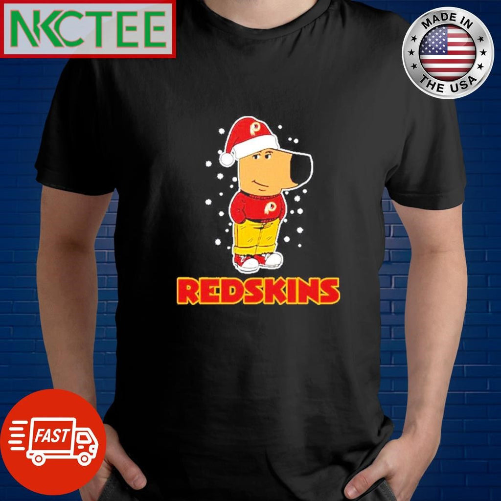 Chill Guy wear Washington Redskins Christmas shirt Unisex T-shirt, Sweatshirt, Hoodie, Long Sleeve Tee - T-Shirt, Sweatshirt, Hoodie