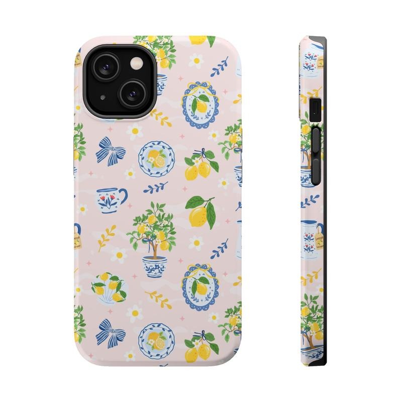 Chinoiserie Lemon Phone Case Mag Safe Compatible Magnetic Tough Cases T-Shirts, Hoodie, Sweatshirt - T-Shirt, Sweatshirt, Hoodie