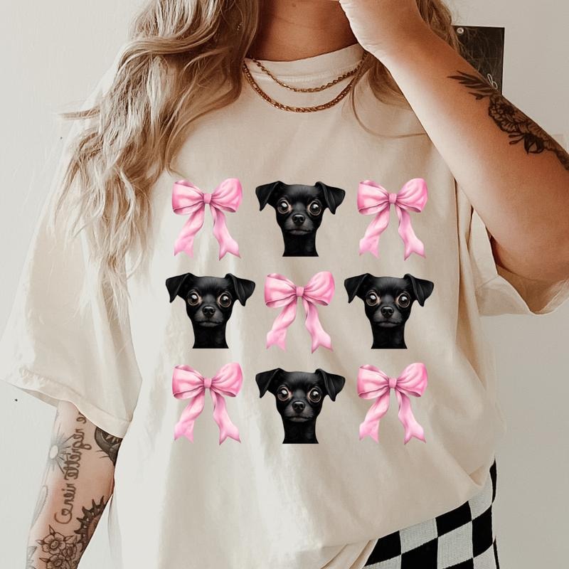 Chiweenie Bows Shirt~ Relaxed Fit Printed USA Womenswear Casual Comfort Cotton Top Athletic Boho Chic T-Shirts, Hoodie, Sweatshirt - T-Shirt, Sweatshirt, Hoodie