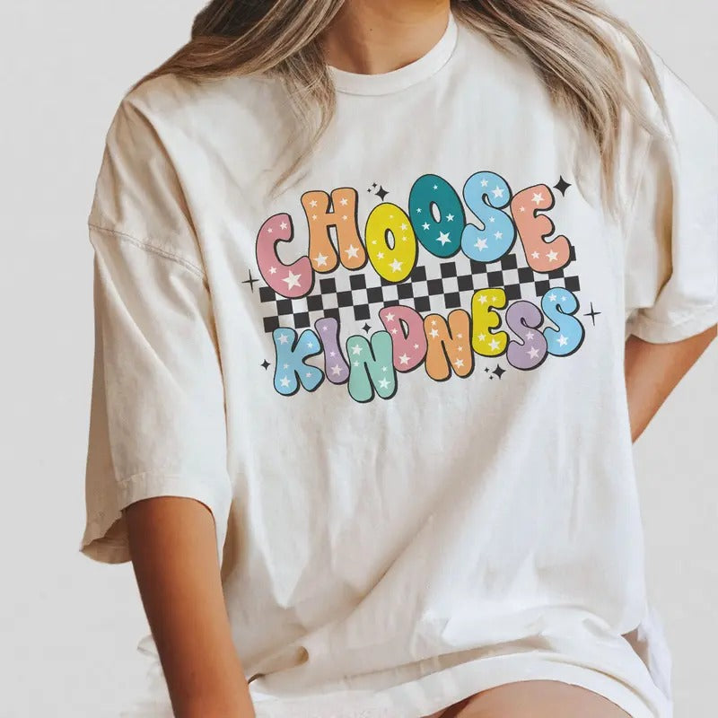 Choose Kindness Shirt Teacher Back School Teacher Shirt Motivational Be Kind School Shirt Checkered Shirt Elementary Team Teacher Pre K Teacher Be Kind Teacher Back School Elementary School Teacher Top T-Shirts, Hoodie, Sweatshirt - T-Shirt, Sweatshirt, Hoodie