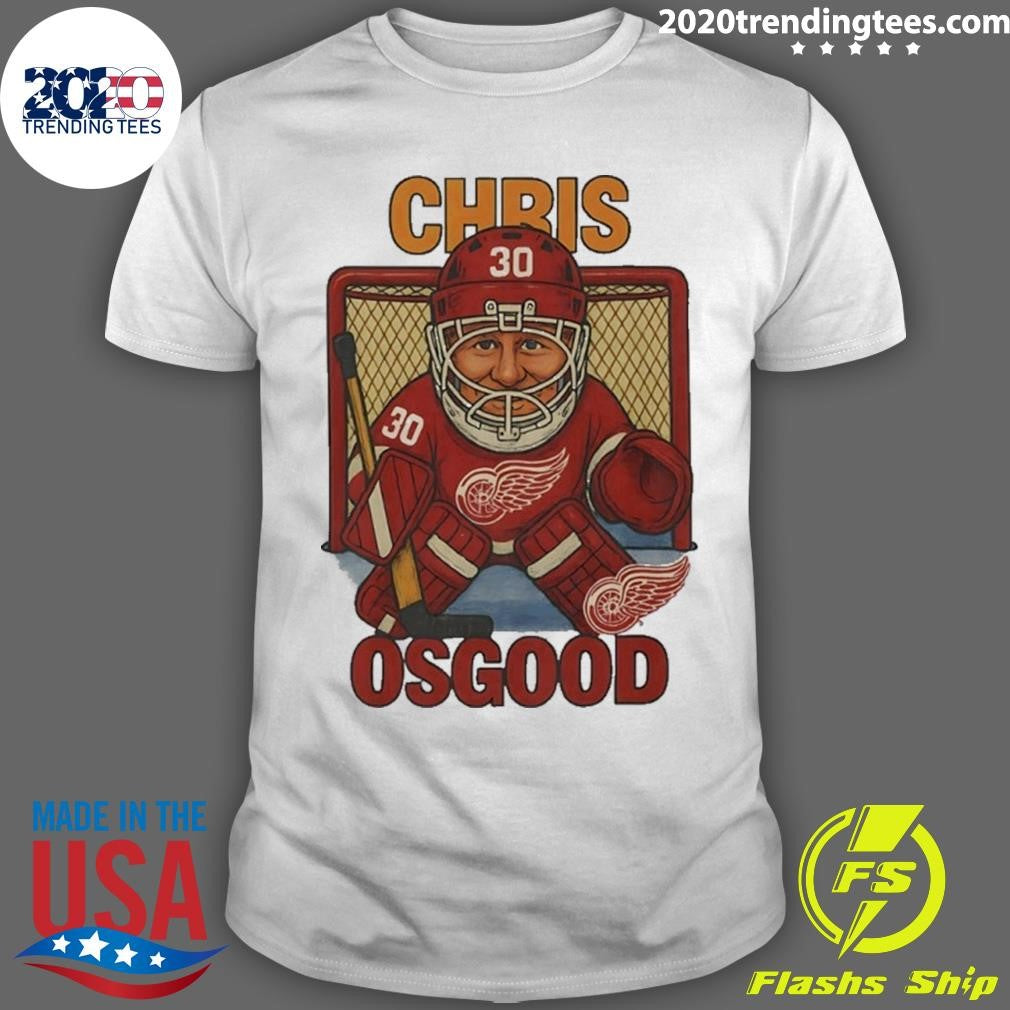 Chris Osgood Detroit Red Wings Hockey Player Caricature Shirt Unisex T-shirt, Sweatshirt, Hoodie, Long Sleeve Tee - T-Shirt, Sweatshirt, Hoodie